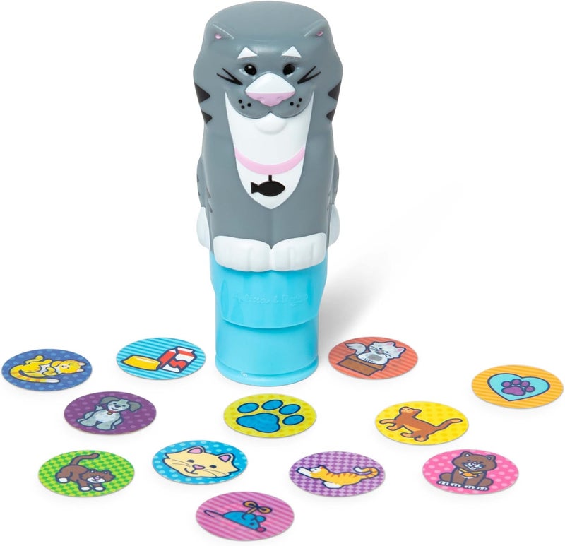 Melissa & Doug ملصقات ميليسا ودوج WOW!™ دفتر نشاط مكون من 24 صفحة وطابع ملصقات، 300 ملصق، لعبة فنية وحرفية قابلة للجمع – قطة - مواد معتمدة من FSC - Image 5