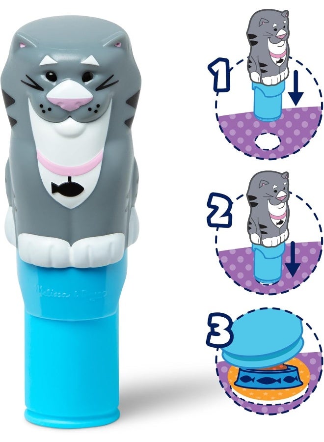 Melissa & Doug ملصقات ميليسا ودوج WOW!™ دفتر نشاط مكون من 24 صفحة وطابع ملصقات، 300 ملصق، لعبة فنية وحرفية قابلة للجمع – قطة - مواد معتمدة من FSC - Image 3