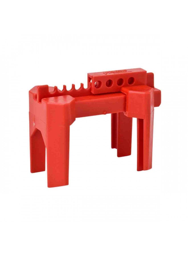 Brady Prinzing Ball Valve Lockout, Small, for 1/2"-2-1/2" Outside Pipe Diameter, Red - BS07A-RD