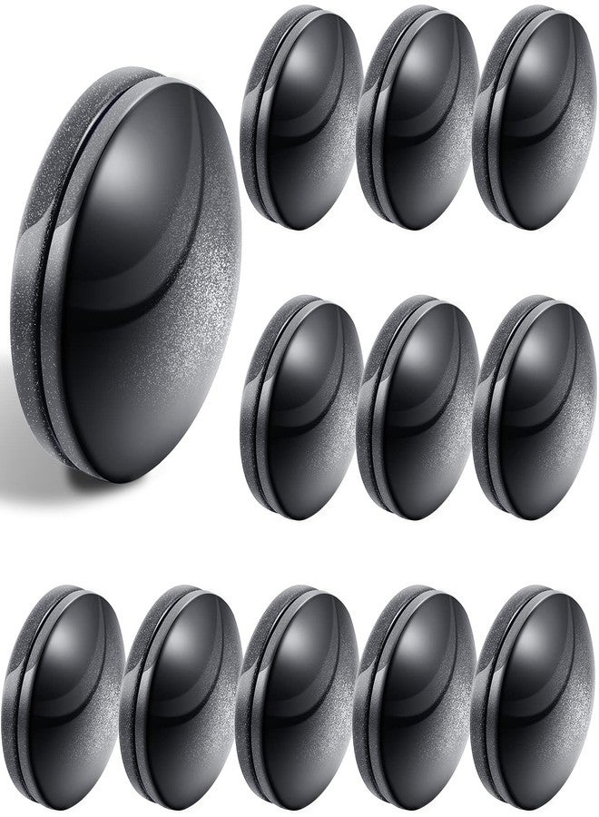 Jetec Magnetic Curtain Weights, Plastic Covered Heavy Duty No Sew Shower Curtain Magnets, Avoid Blowing Around, Work for Drapery, Tablecloth, Flag, Outdoor Liner(Black,12 Sets) - Image 1