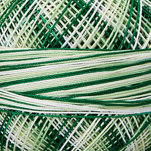 LIZBETH Handy Hands Lizbeth Premium Cotton Thread, Size 40, Christmas Green Mix - Image 2