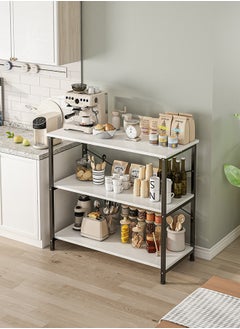 Harlan Adjustable Kitchen Storage Rack, 3-Tier Storage Shelf, Coffee Corner Table, Multi-use Organizer Rack for Kitchen, Living room, Bedroom.  - Image 3
