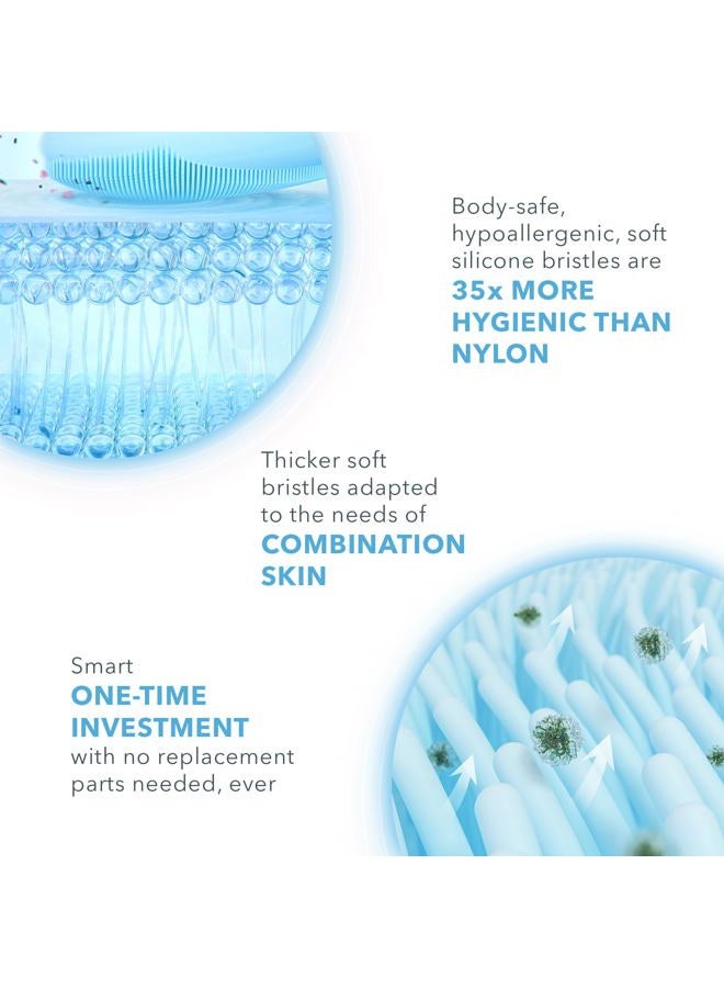 FOREO LUNA 3 Facial Cleansing Brush | Combination skin | Anti Aging Face Massager | Enhances Absorption of Facial Skin Care Products|For Clean&Healthy Face Care|Simple&Easy|Waterproof|Battery Powered - Image 3
