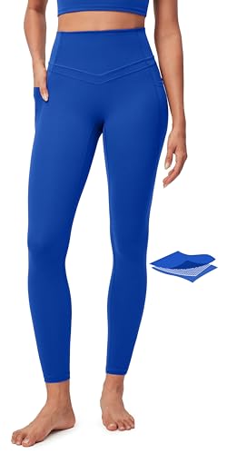 IUGA Compression Leggings with Pockets for Women Tummy Control Leggings No Front Seam Workout High Waist Yoga Pants - Image 1