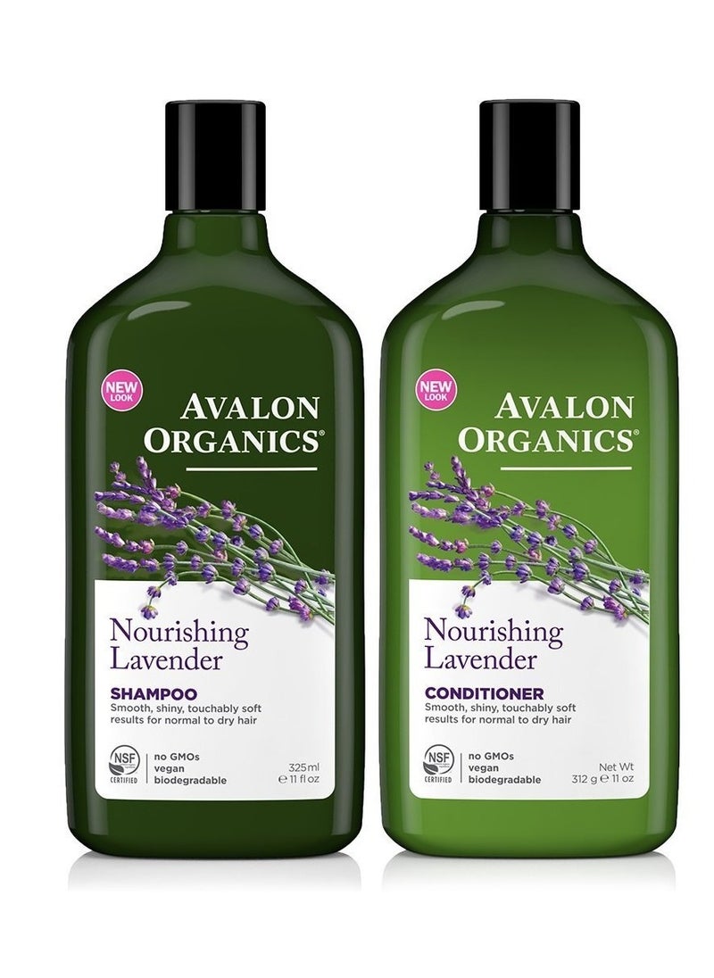 Avalon Organics Avalon Organics Lavender Nourishing Shampoo & Conditioner Duo, 11 oz 