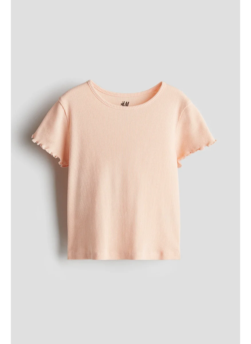 H&M Ribbed Jersey Top