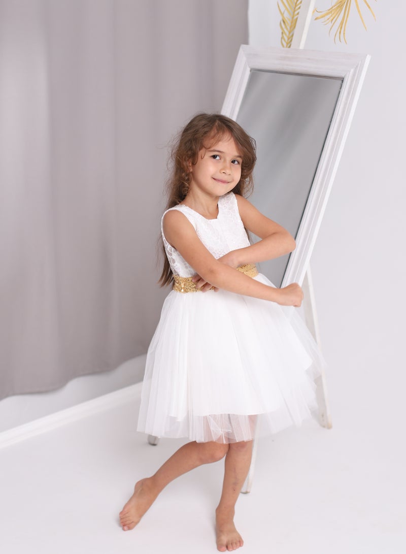 D'Daniela Lace Bodice Tulle Dress - Image 4