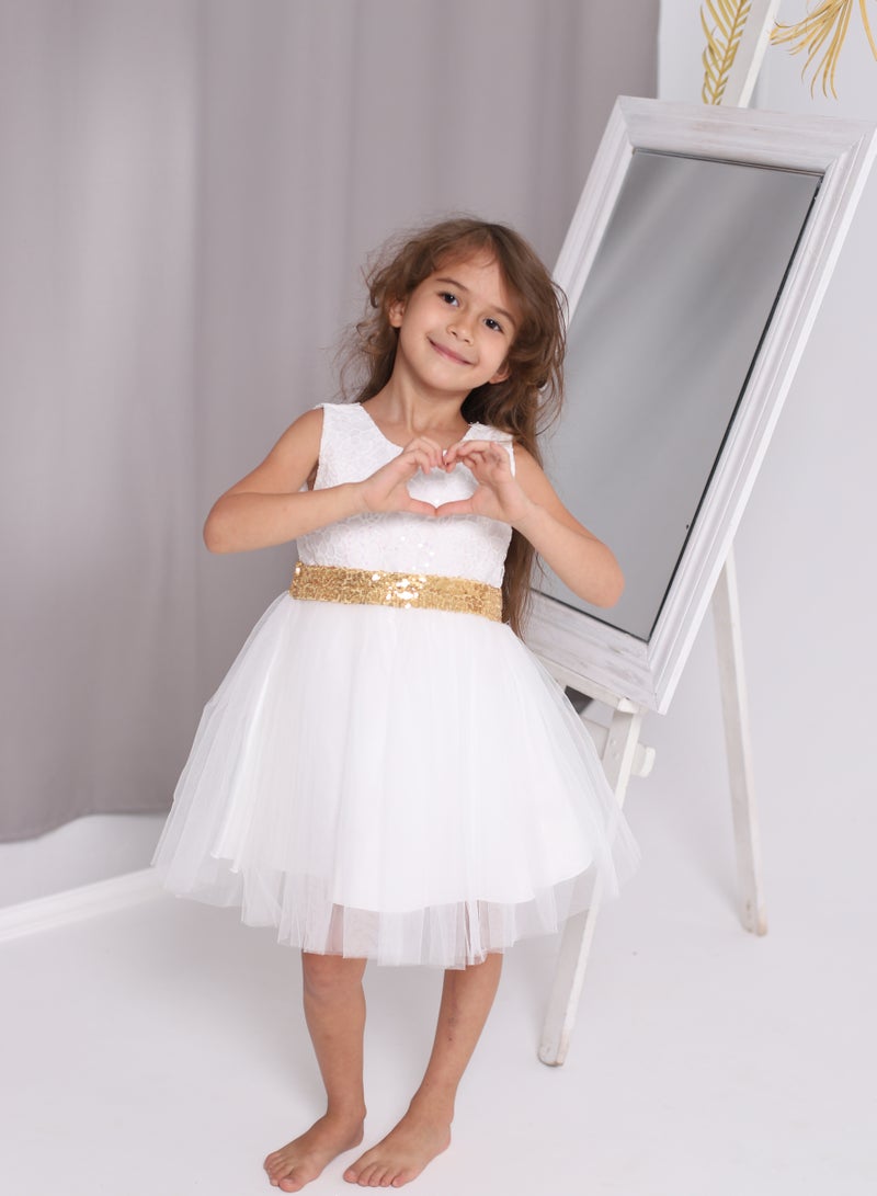 D'Daniela Lace Bodice Tulle Dress - Image 5