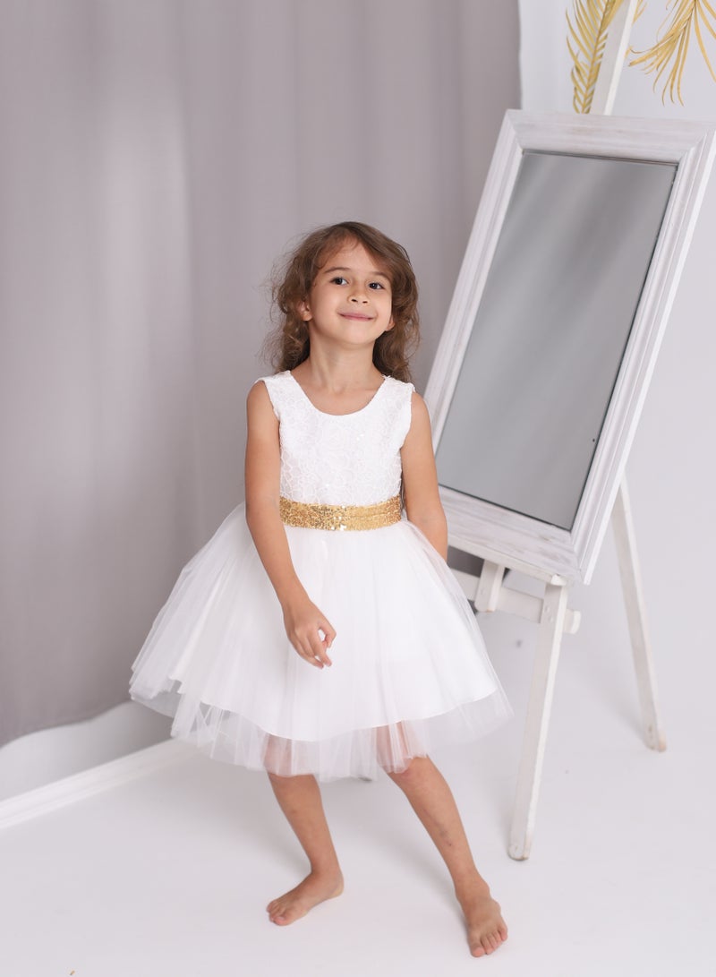 D'Daniela Lace Bodice Tulle Dress - Image 3