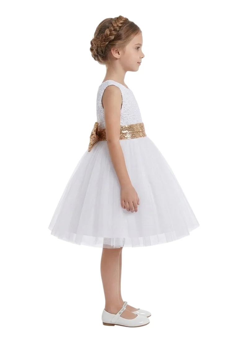 D'Daniela Lace Bodice Tulle Dress