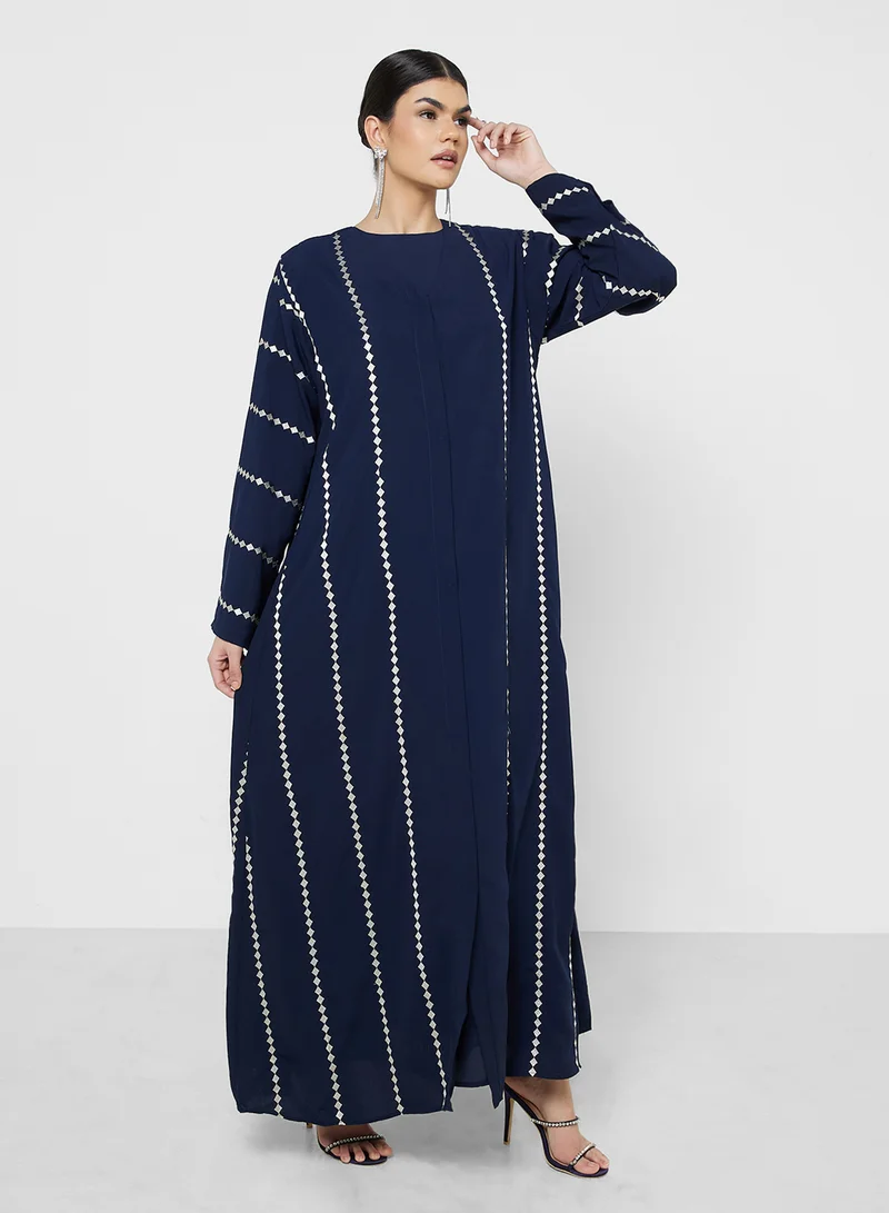 Khizana Printed Abaya With Sheila