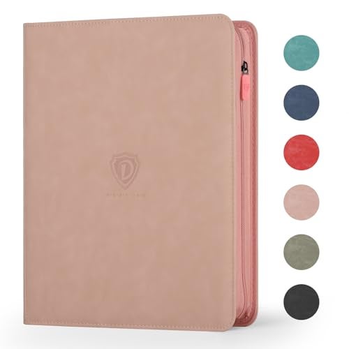 Deoyibu 9 Pocket Card Binder360 Pockets Trading Card BinderDouble Sided Pocket Collection BinderCard Folder for MTGTCGGame CardsSport CardsPink - Image 1