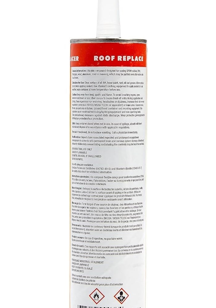 Dicor 501LSD-1 HAPS-Free Self-Leveling Lap Sealant - 10.3 Oz, Dove Bright White for RV Roofing and Maintenance - Image 2