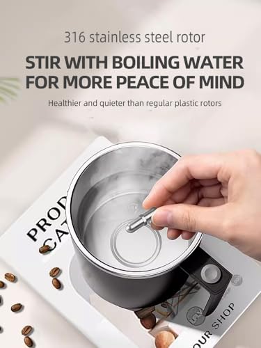 TLINNA Self Stirring Mug,Self Stirring Coffee Mug,Suitable for Coffee, Milk, Cocoa and Other Beverages (Daik Black, 12 Ounces) - Image 3