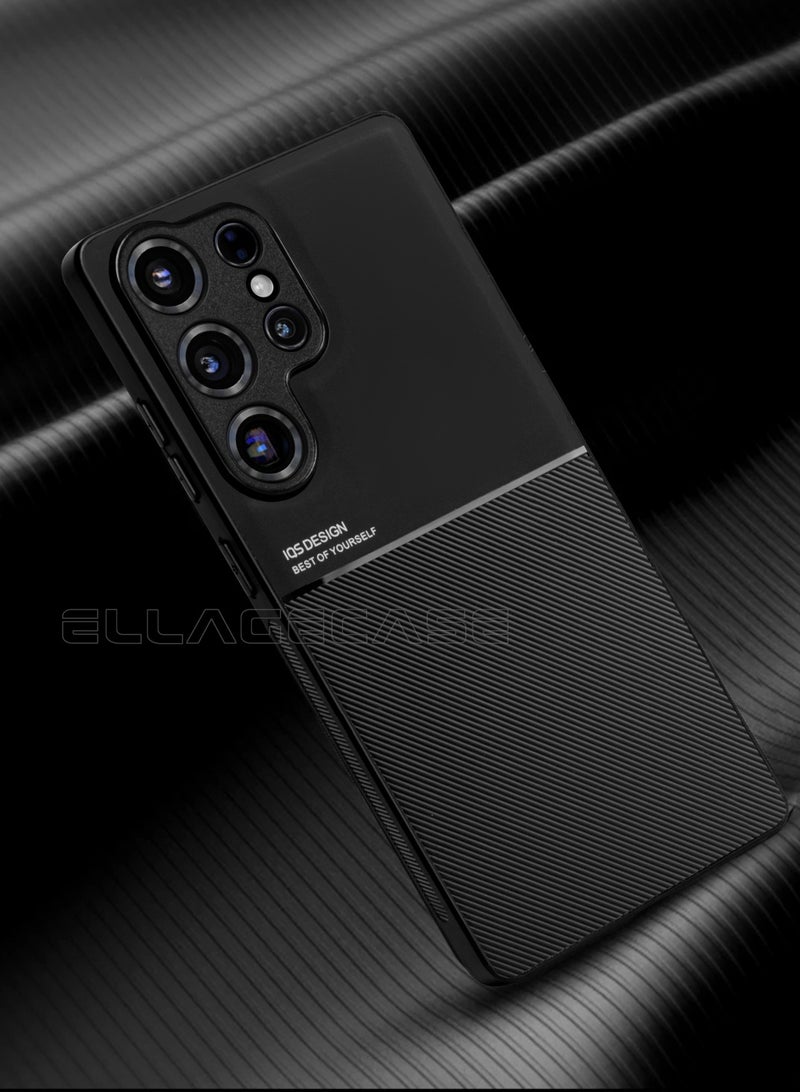 ELLAGECASE حافظة فاخرة رفيعة للغاية لهاتف سامسونج جالاكسي S25 ألترا، لوحة معدنية مخفية، تصميم نحيف، سهل الحمل، وحماية معززة للكاميرا - Image 5