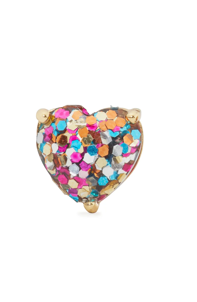 Kate Spade My Love Glitter Heart Studs