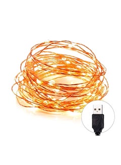Concept Kart Warm White 30 Bulbs LED Fairy String Light 10ft 3M OutdoorIndoor Light Waterproof USB Powered Starry Decoration Light for Diwali Wedding Birthday Party Home Decoration and More Pack Of 1  - Image 2