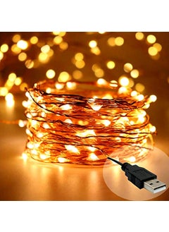 Concept Kart Warm White 30 Bulbs LED Fairy String Light 10ft 3M OutdoorIndoor Light Waterproof USB Powered Starry Decoration Light for Diwali Wedding Birthday Party Home Decoration and More Pack Of 1  - Image 5