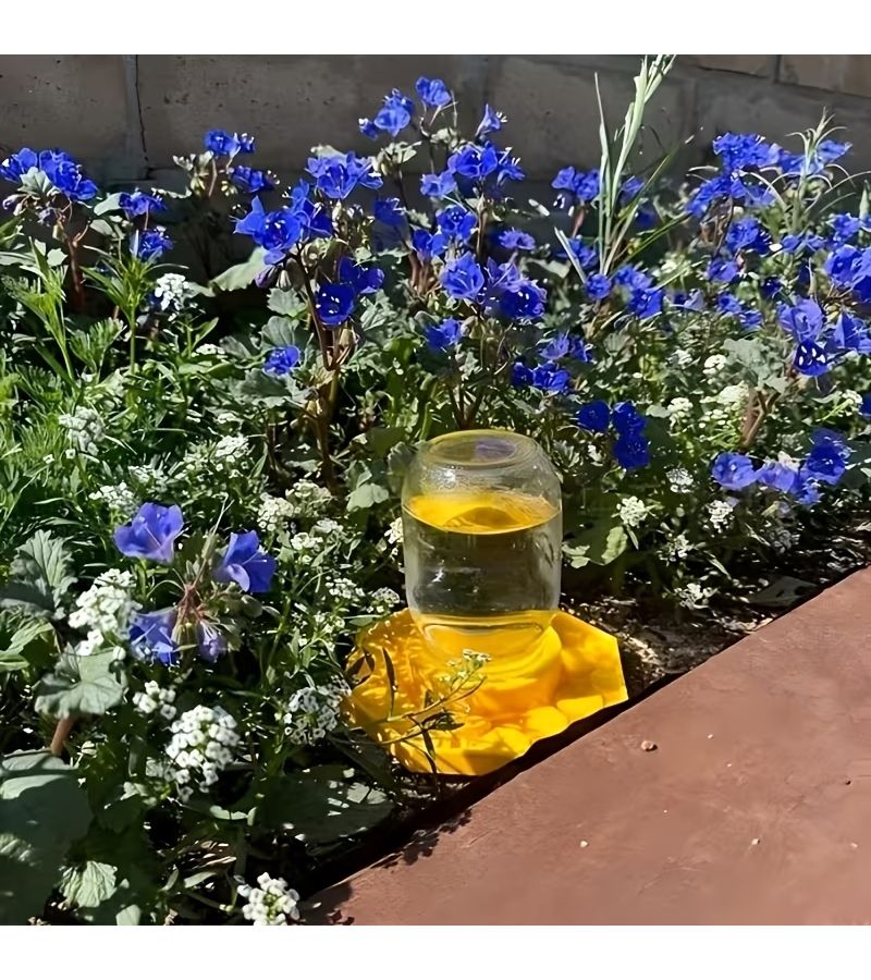 Honeycomb Bee Waterer Yellow Garden Feeder Insect Fountain With Perch - Image 4