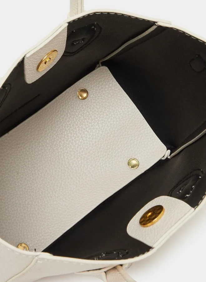 Styli Styli Ribbon Detail Handbag with Adjustable Strap