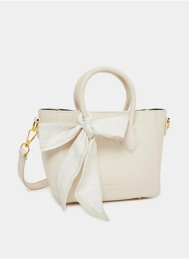 Styli Styli Ribbon Detail Handbag with Adjustable Strap