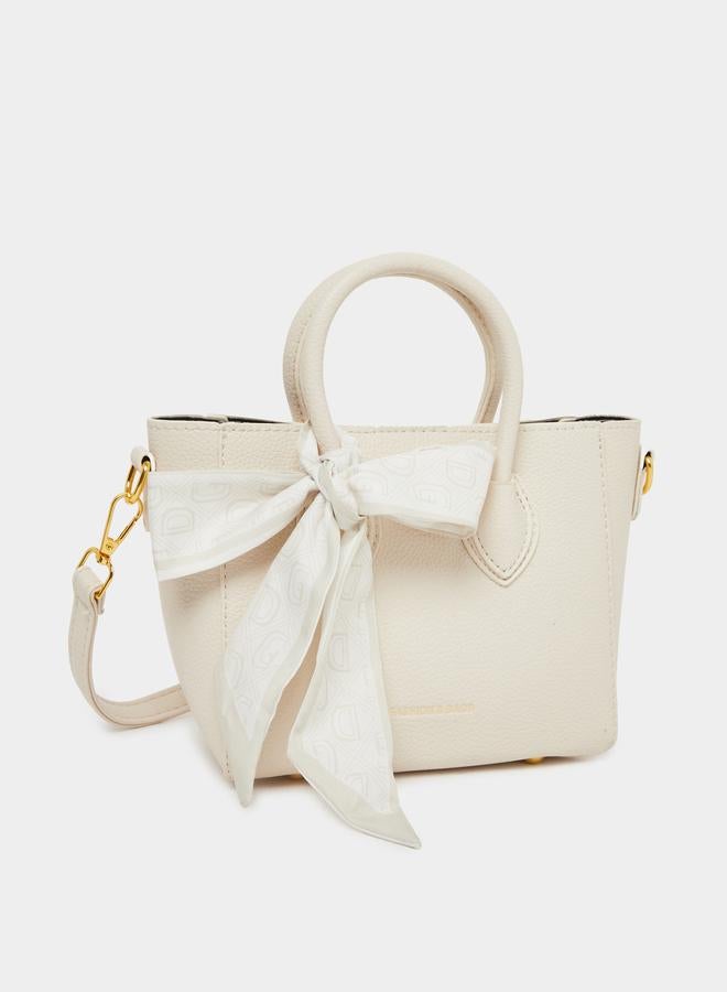 ستايلي حقيبة يد ستايلي بتفاصيل شريط مع حزام قابل للتعديل - Image 2