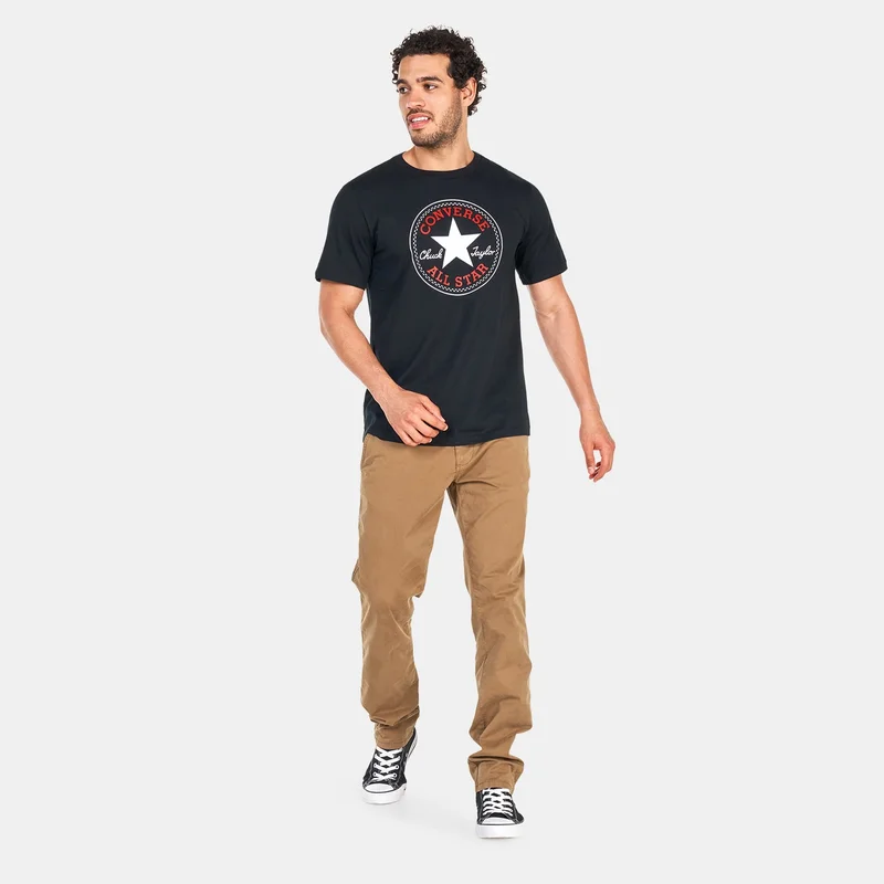 CONVERSE Black Men's Go-To All Star Patch T-Shirt  | Best Price UAE
