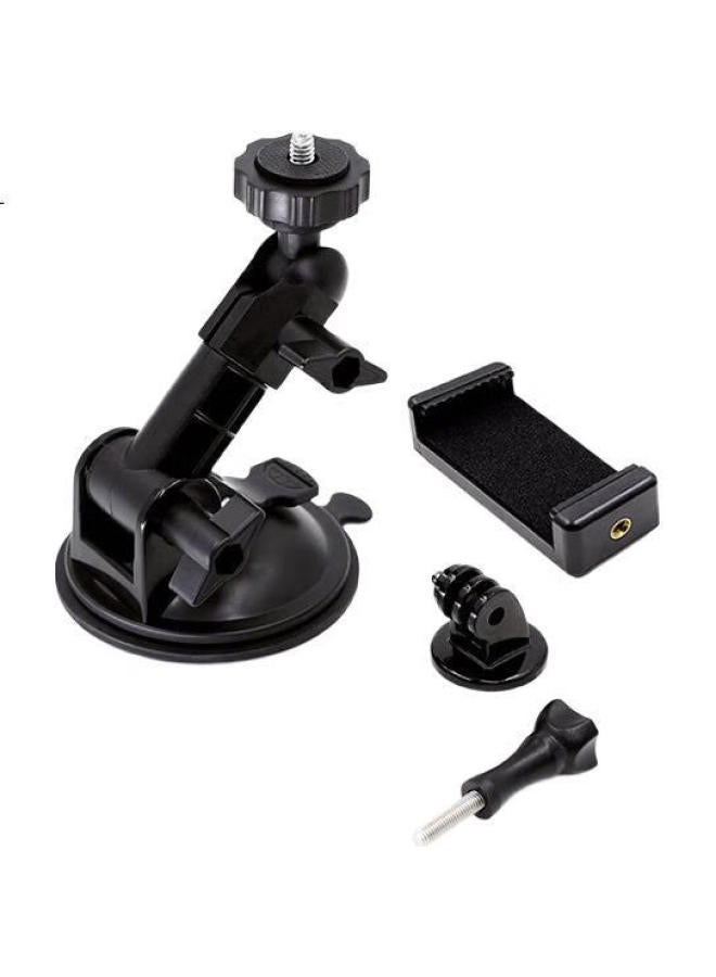 Maxcam Suitable For Dji Osmo Action 5 4 3 Action Cameras, Gopro 13/12, Dog 109, Car Suction Cup, Glass Fixed, Car Phone Mount Accessories - Image 1