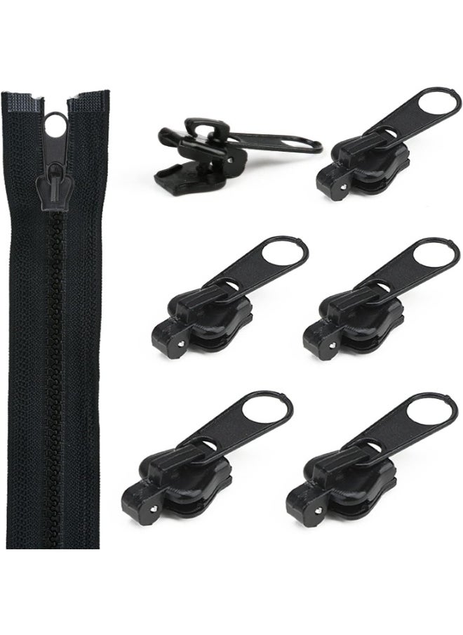 7 Pcs Multi Size Zipper Heads Replacement for All Types of Zippers Quick and Seamless - Practical and Quick Repair Solution for Clothes Bags Shoes