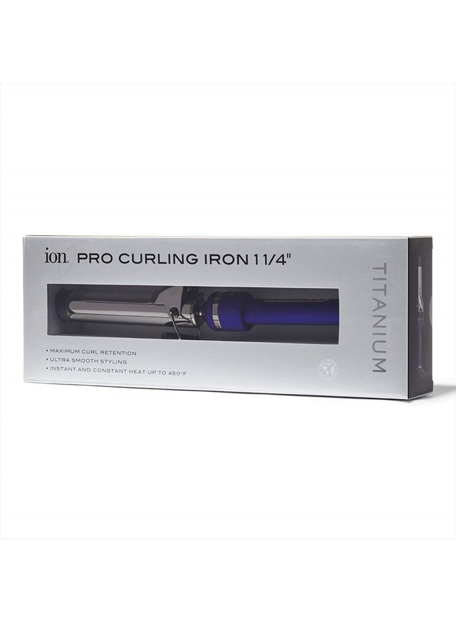ION Titanium Platinum Pro Curling Iron, 1 1/4 Inch - Image 2