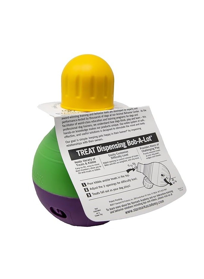 Starmark Bob-a-Lot Interactive Dog Toy, Green, Large - Image 3