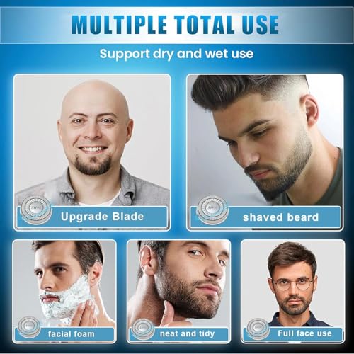 TGSBHIO 9 Pack SH90 Replacement Heads Compatible with Philips norelco Series 9000(S9xxx) 8000(S8xxx) Electric Razor Shaver, Upgrade SH90/62 Replacement Double Blades for Philips shaver 9000 - Image 5