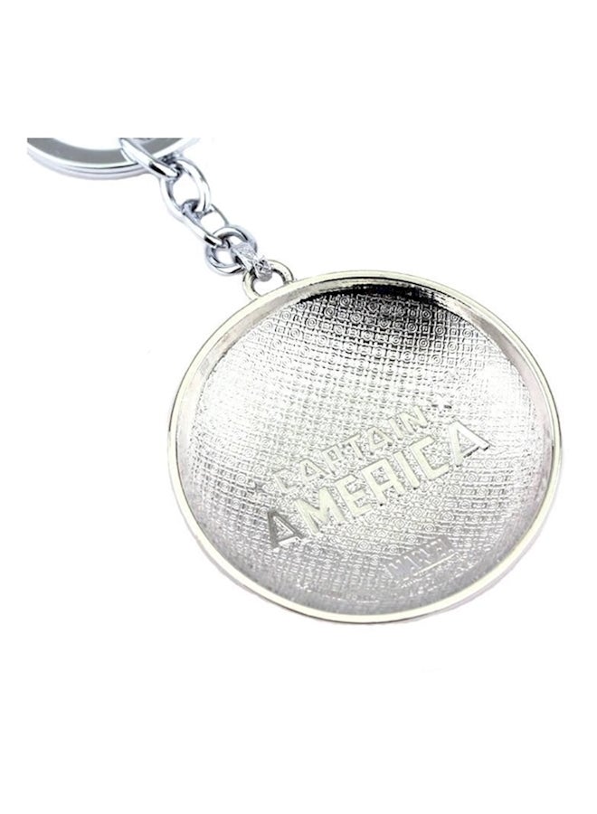 NIBEMINENT The Avengers Captain America Rotatablehield Key Chains For Gift Chaveiro Car Chain - Image 3