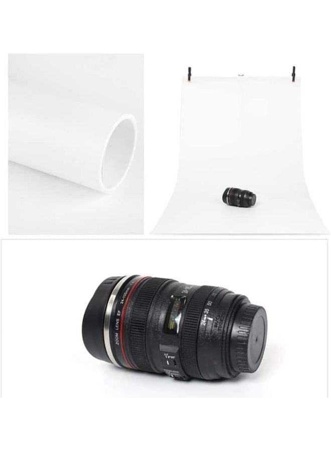 BPA خلفية تصوير بي بي إيه (120x200 سم) ورق خلفية بي في سي غير لامع للاستوديو التصويري (أبيض) - Image 2