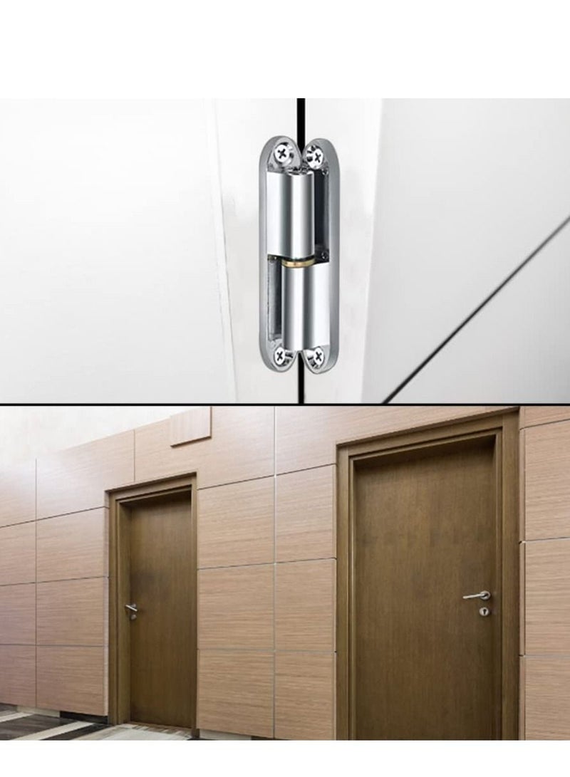 SYOSI Cabinet Hinges, Zinc Alloy Renovation Detachable Hinge, H-Shape Rotate Detachable Hinges for Window Cupboard Cabinet Room Kitchen Garden Doors 2 Pcs - Image 4