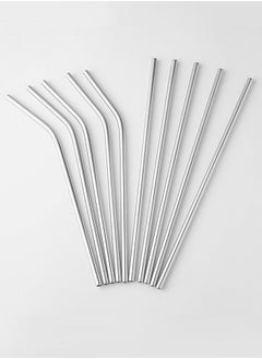 INKBIRD Reusable Metal Straw 10 PCS Portable Stainless Steel Drinking Straws 2 Cleaning Brush and Travel Case Included  - Image 2