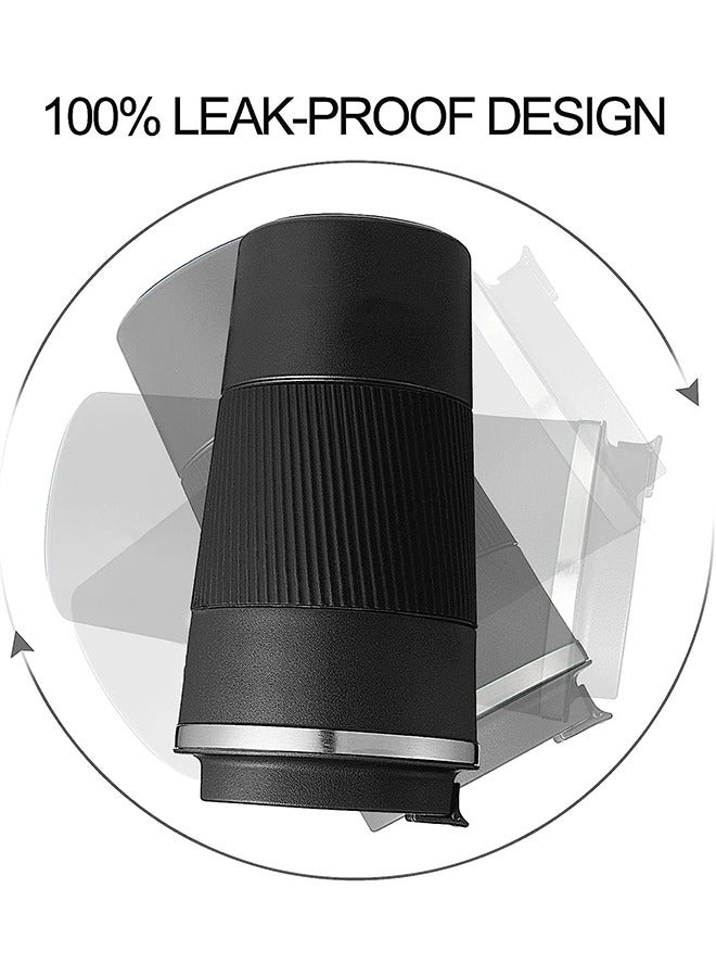 Arabest Insulated Coffee Travel Mug 510ml Reusable Coffee Cup 2 Pack Stainless Steel Vacuum Insulation Tumbler for Home Office Heat Cold Drinks (Black+White) - Image 5