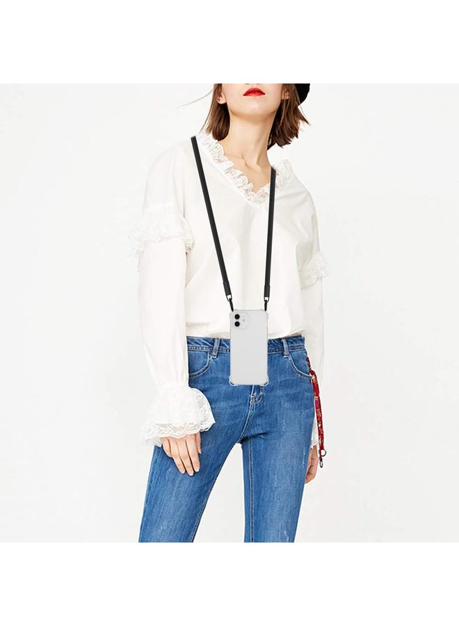 زبون جراب لهاتف iPhone 11، جراب هاتف TPU مقاوم للصدمات بأربع زوايا مع حبل - Image 4