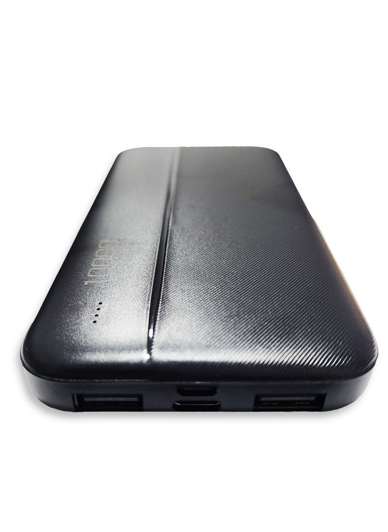 Earldom - Power Bank 10000mAh with USB Output Fast Charging ,  Black - PB54 - Image 1