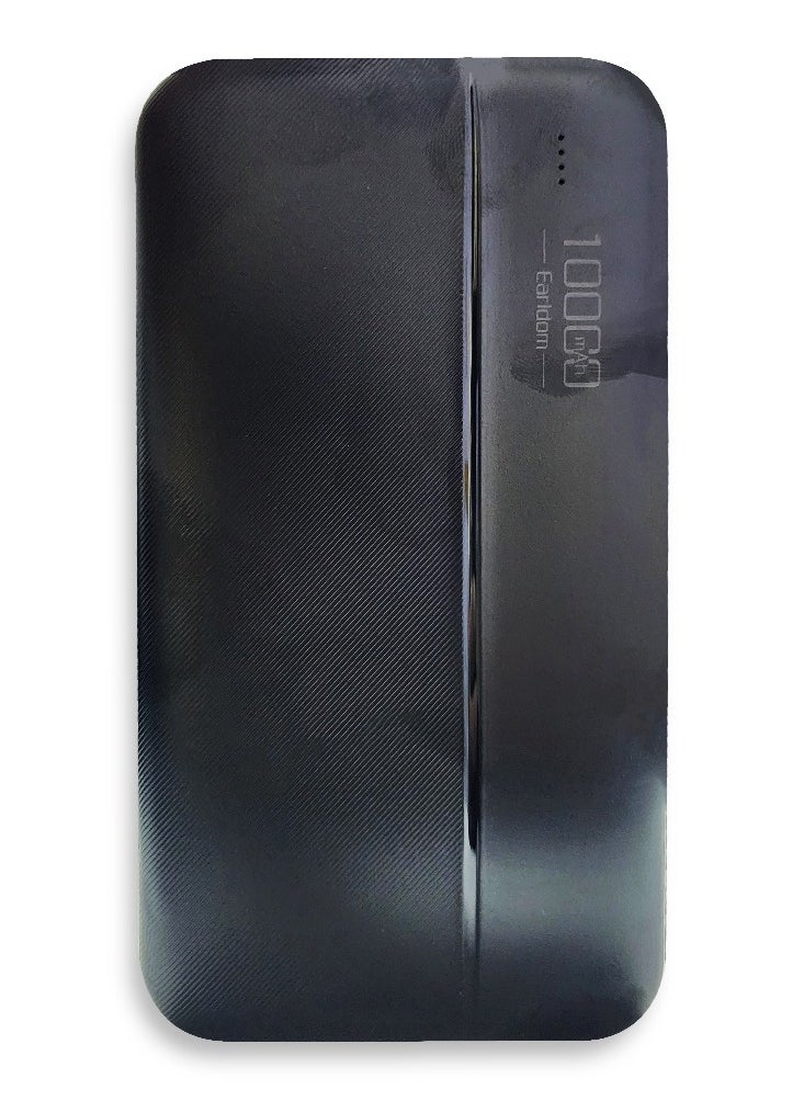 Earldom - Power Bank 10000mAh with USB Output Fast Charging ,  Black - PB54 - Image 1