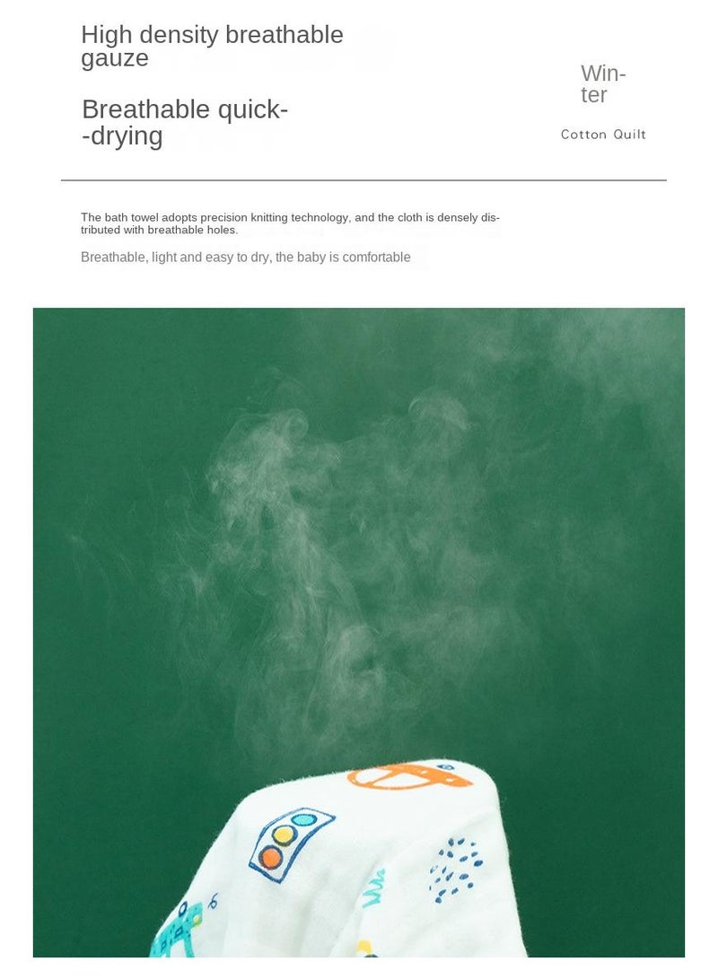 Y&D 70*90cm Baby Absorbent Soft Printed Bath Towel - Image 3