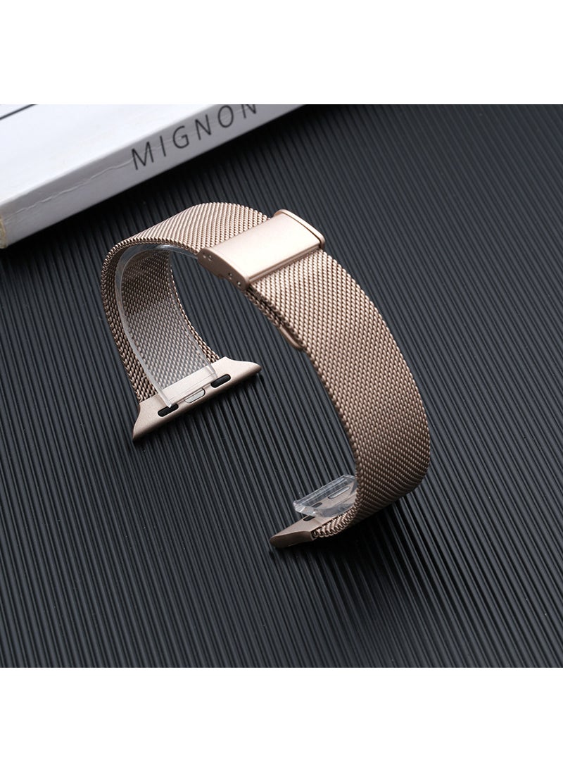 Generic - Stainless Steel Magnetic Clasp Bracelet for iWatch Milanese Band Retro Gold - Image 1