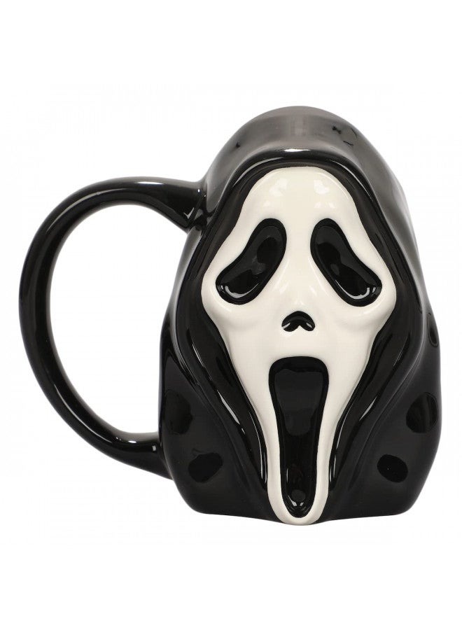 Bioworld Ghost Face 16 Oz Sculpted Ceramic Mug - Image 1