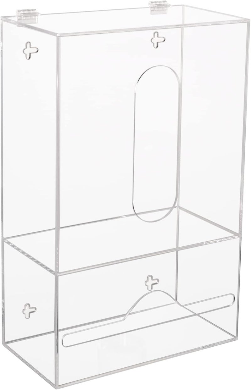TPGP Aphbrada 2 in 1 Acrylic Trash Bag Dispenser Roll Holder with Lid - Image 5