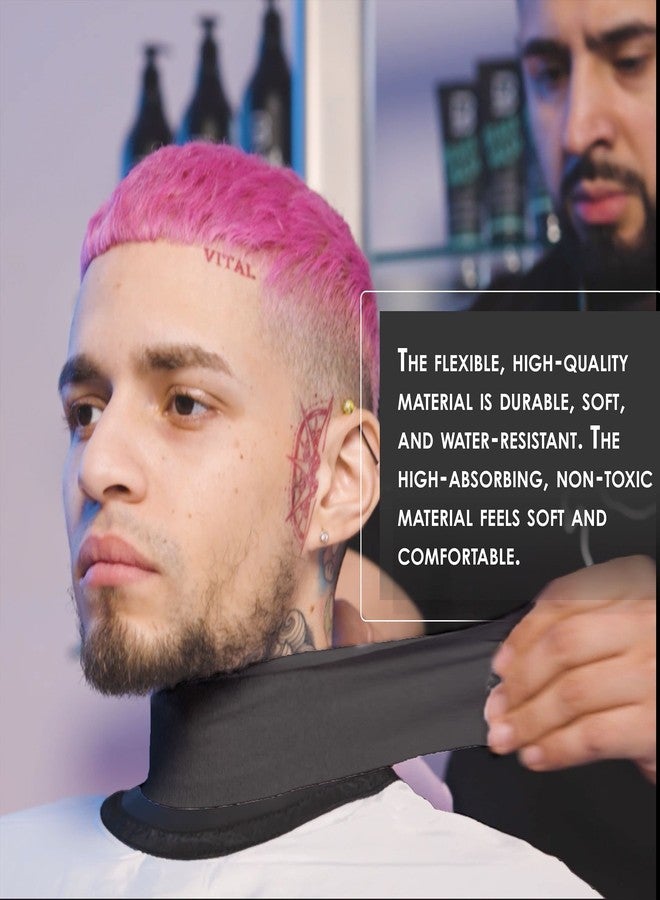 L3 - Level 3 Neck Paper - Disposable and Flexible Neck Strips - Barber and Hair Stylist Supplies - Self-Adheres to Neck - Pre-Cut and Easy to Use - 5 Rolls (100each) (Black) - Image 3