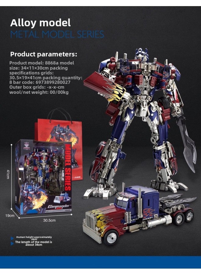 Youhu Deformed Alloy Toy Model Autobot King Kong Robot Optimus OP Prime MP10 Wasp Children's Toy-Color:8868A - Image 1