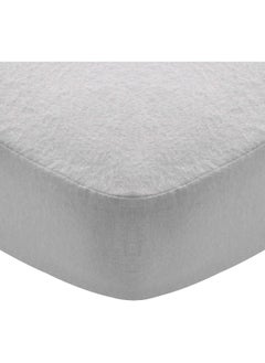 Moonsea Moonsea Flannel Crib Sheet for Boy or Girl, 100% Cotton Flannel Crib Sheet, Heavenly Soft Fitted Crib Sheet for Standard Crib (28" X 52") and Toddler Mattresses, Grey  - Image 1