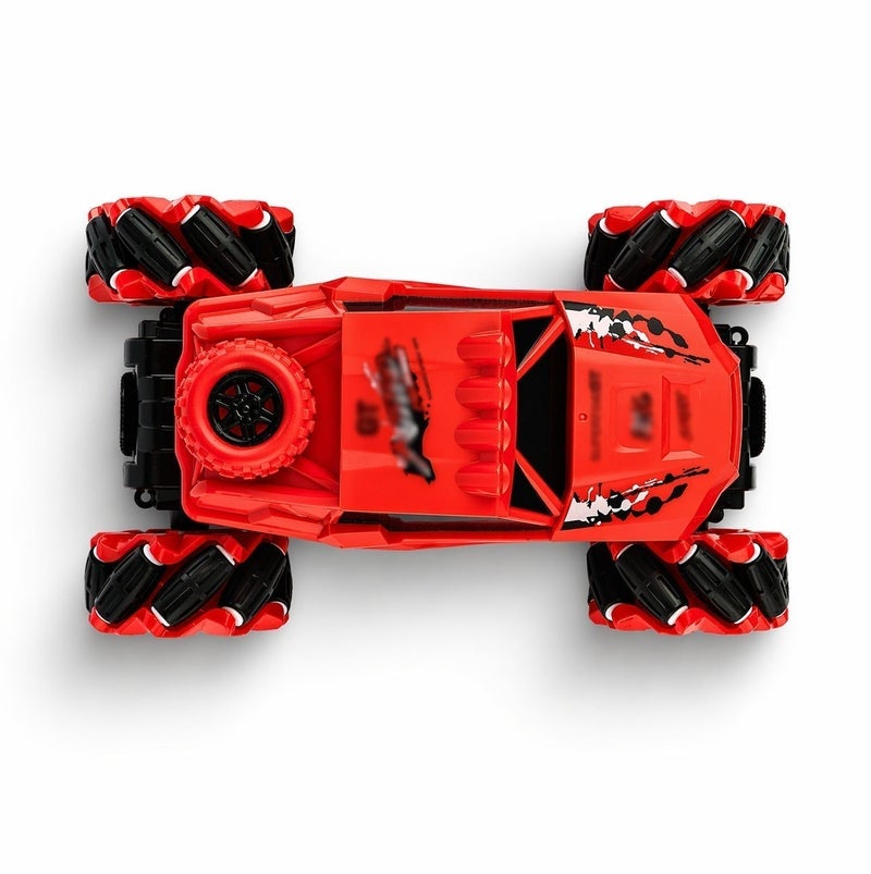 O2. Seven-Channel Remote Control Climbing Stunt Car – 2.4GHz RC Off-Road Drift Car with 360° Stunt Rotation & 4WD Rock Crawler – Red - Image 5