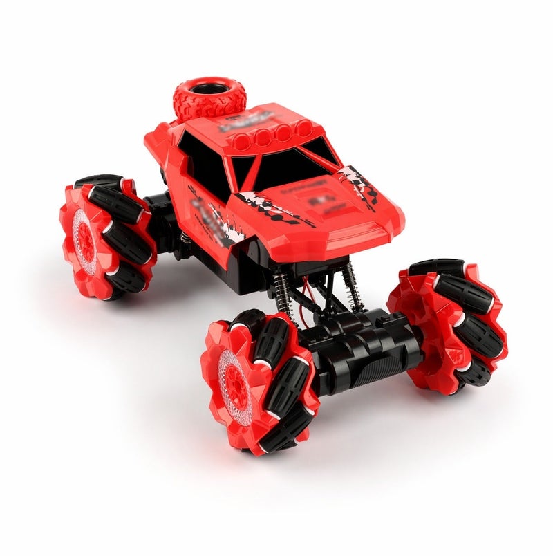 O2. Seven-Channel Remote Control Climbing Stunt Car – 2.4GHz RC Off-Road Drift Car with 360° Stunt Rotation & 4WD Rock Crawler – Red - Image 2