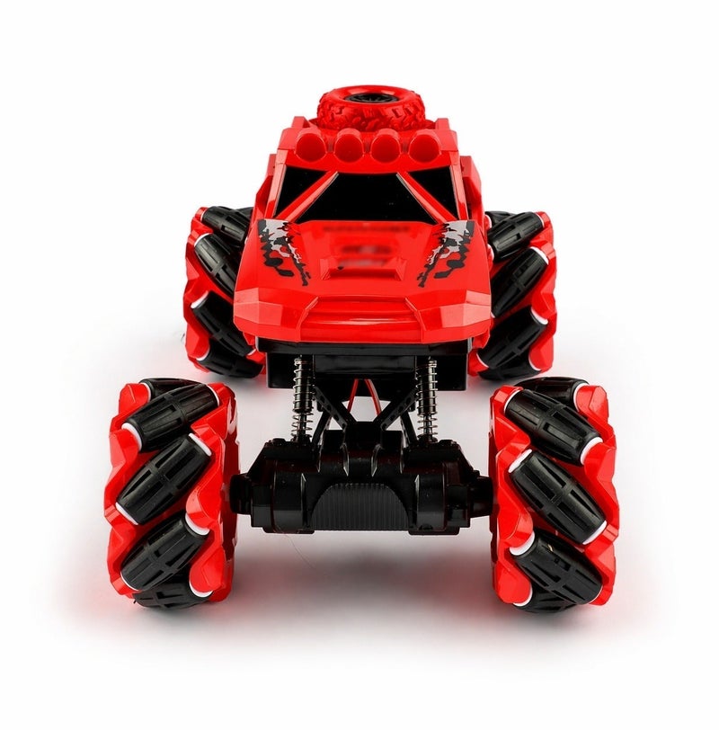 O2. Seven-Channel Remote Control Climbing Stunt Car – 2.4GHz RC Off-Road Drift Car with 360° Stunt Rotation & 4WD Rock Crawler – Red - Image 4